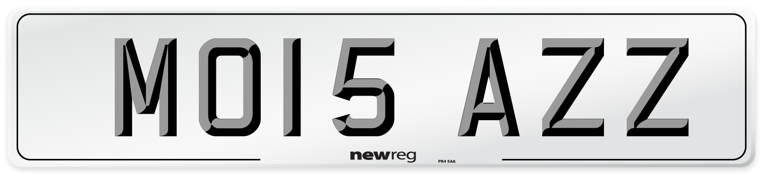 MO15 AZZ Number Plate from New Reg